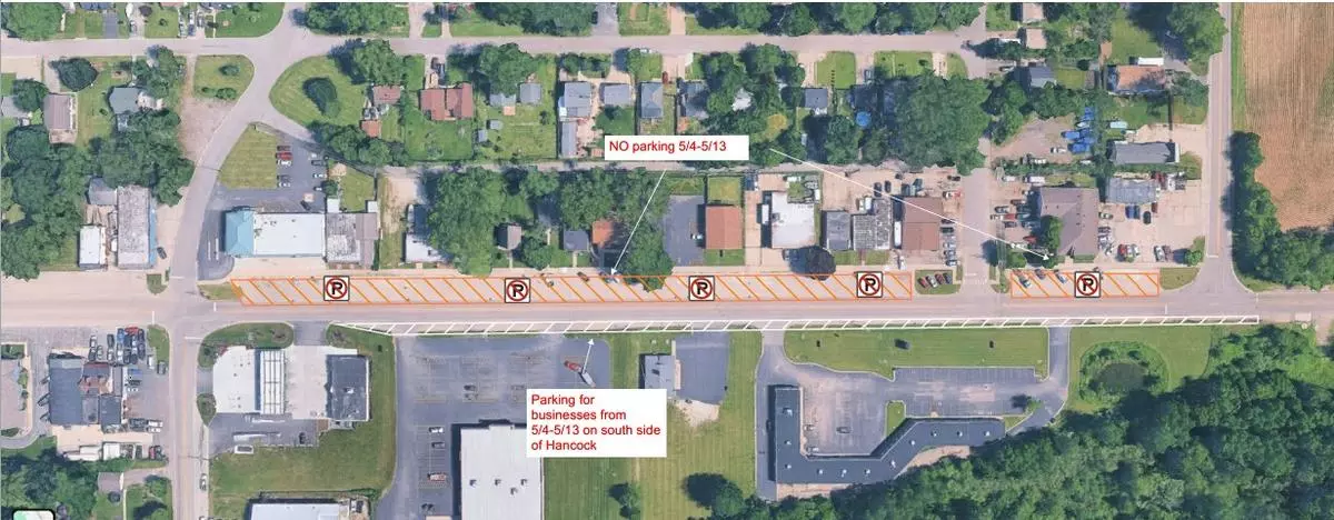 2026-0504 - 0513 Hancock Parking Closure map